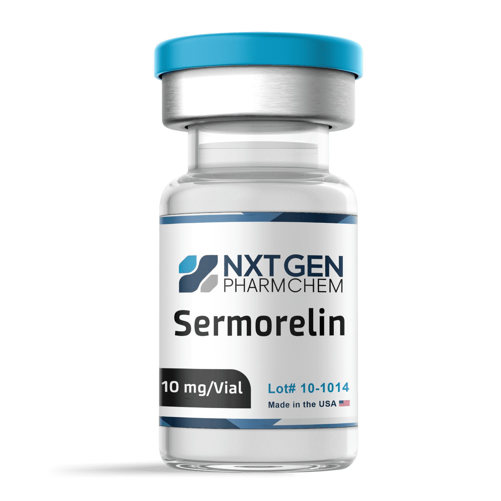 Vial of Sermorelin by NXTGEN Pharm Chem.